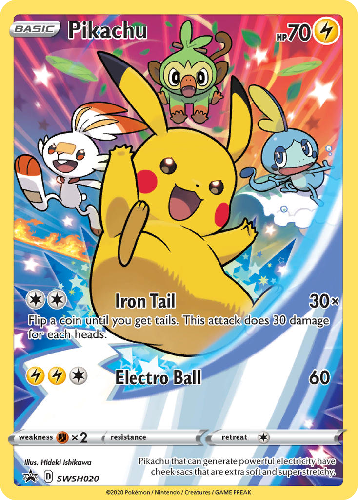Sword & Shield Promo's Pikachu #20